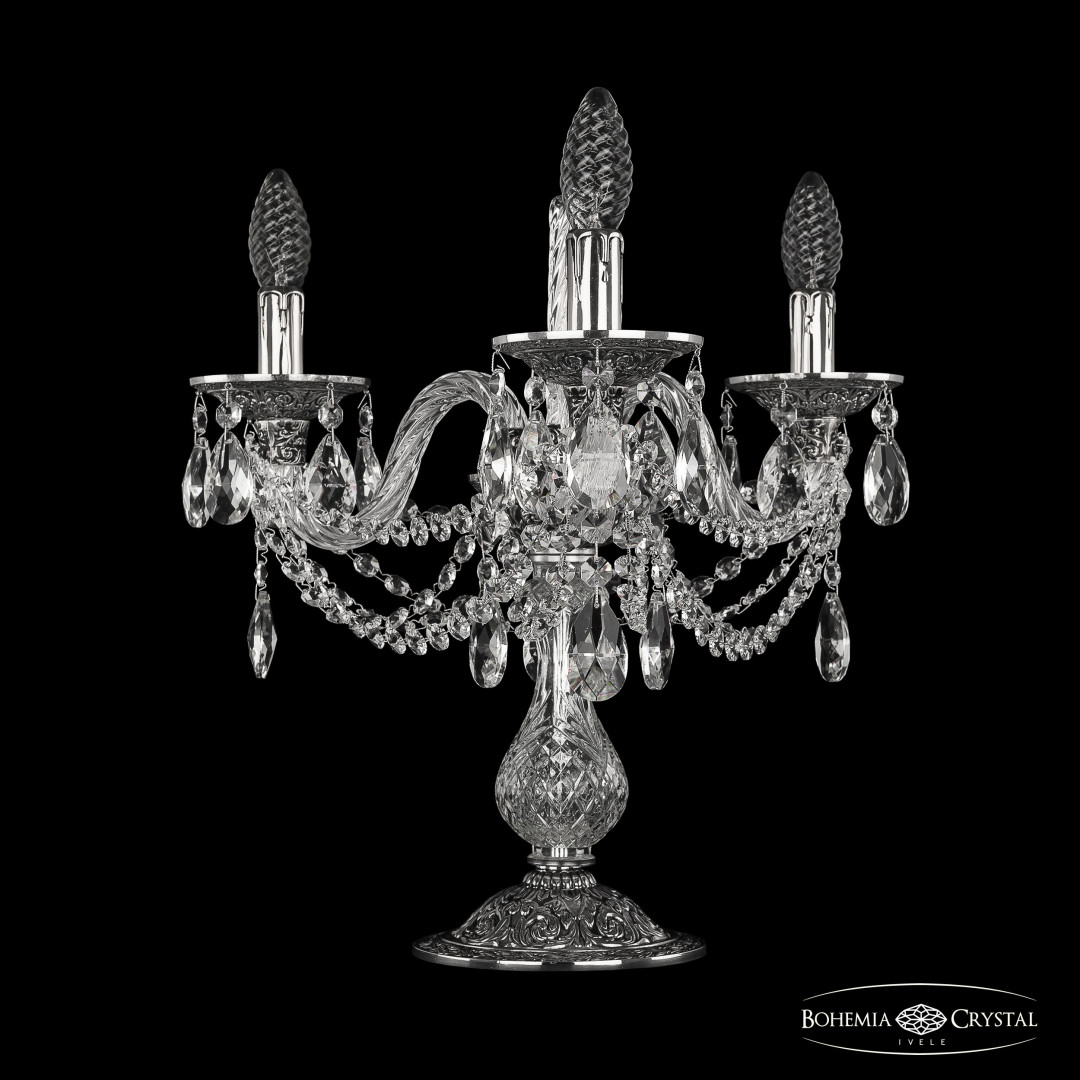 Настольная лампа хрустальная 16106L8/3/141 NB Bohemia Ivele Crystal
