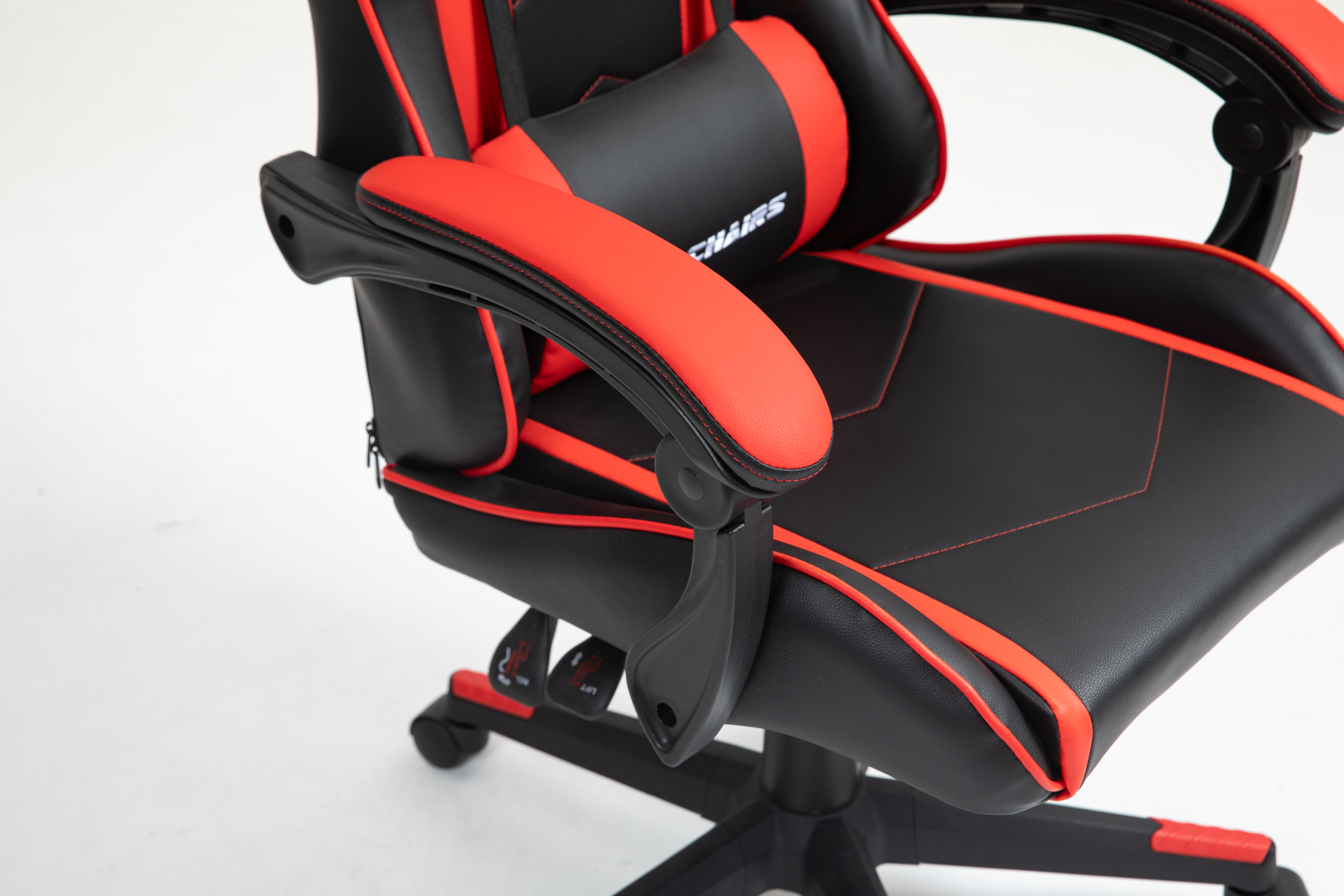 Кресло спортивное TopChairs Shadow черно-красный Stool Group