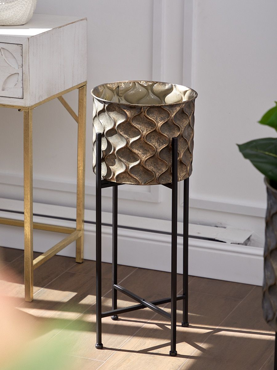 Кашпо напольное Конго на подставке Glasar 57-462/2