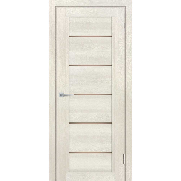 Межкомнатная дверь Graf ТЕХНО-809 бронза сатинат Бьянко (2000 х 900)