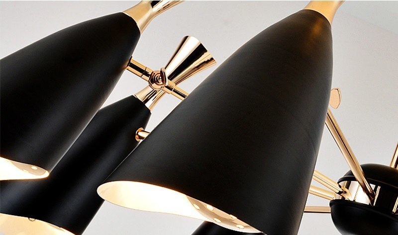 Люстра  Delight Collection Duke 6 black/gold