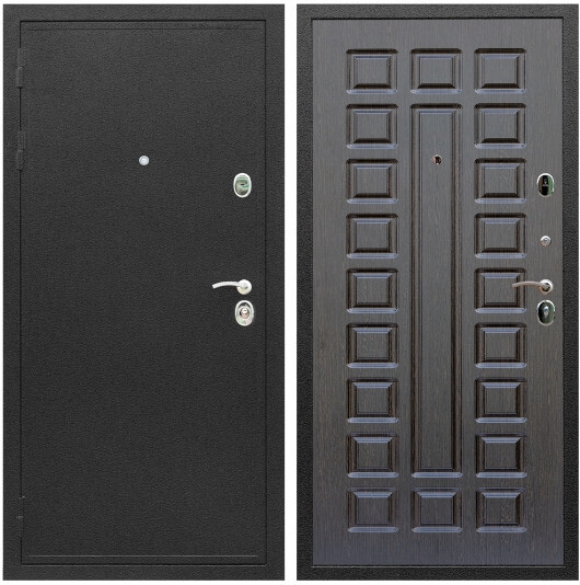 Дверь входная Graf Престиж Черный шелк / МДФ 16 мм ФЛ-183 Венге