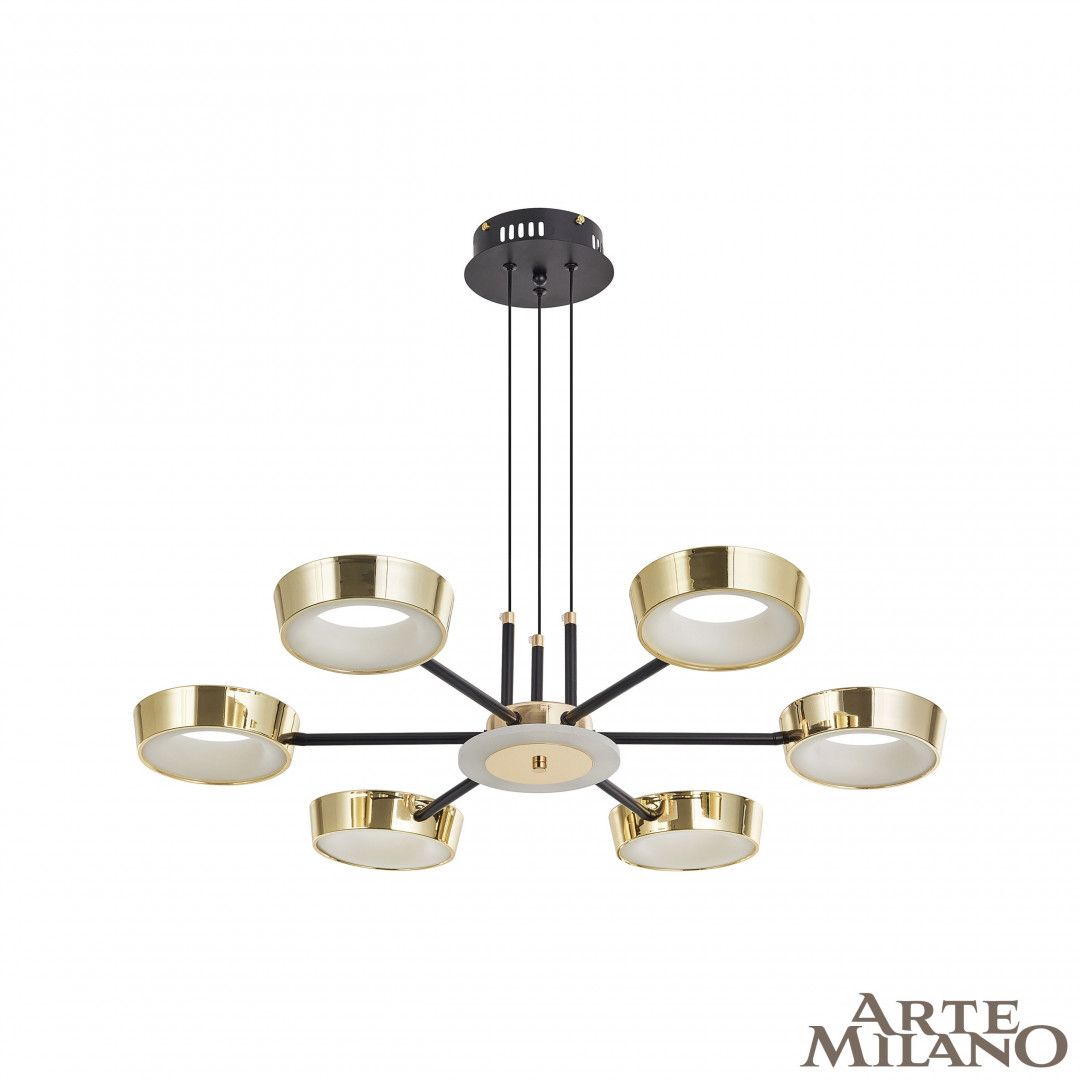 Подвесной светильник светодиодный 271079/6 BK/GD Arte Milano