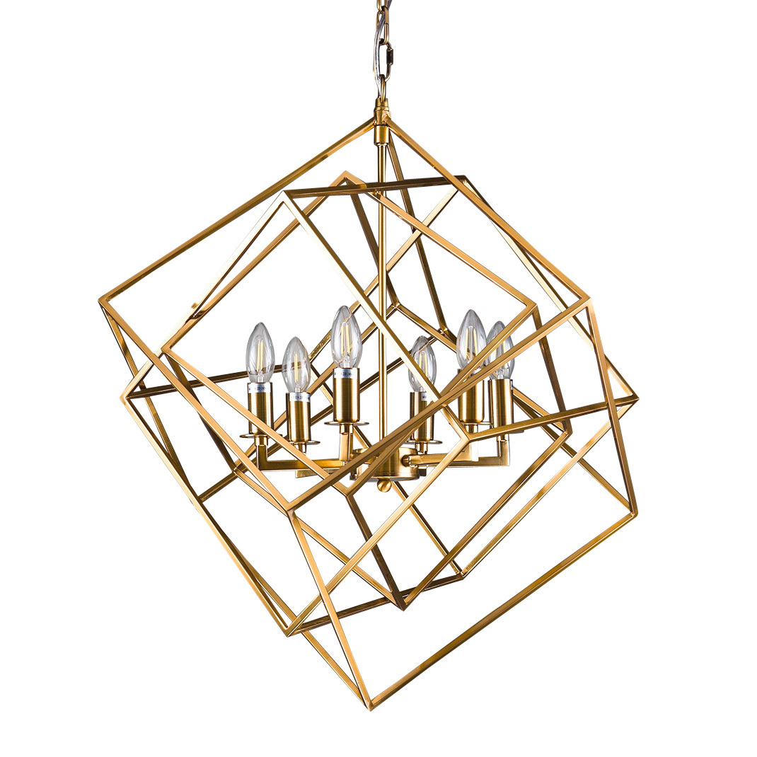 Люстра  Delight Collection Matrix 6 brass