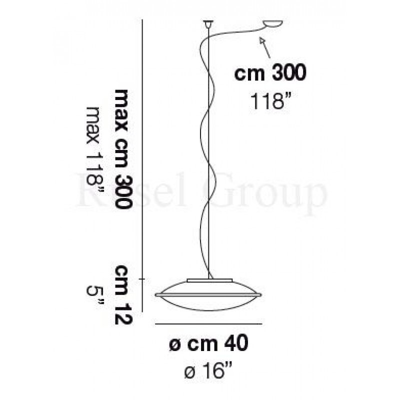 Подвесной светильник Vistosi AURORA SP 40 D1