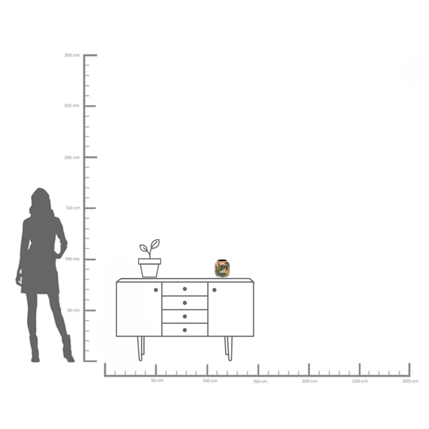 Ваза Jungle 17cm KARE 57113