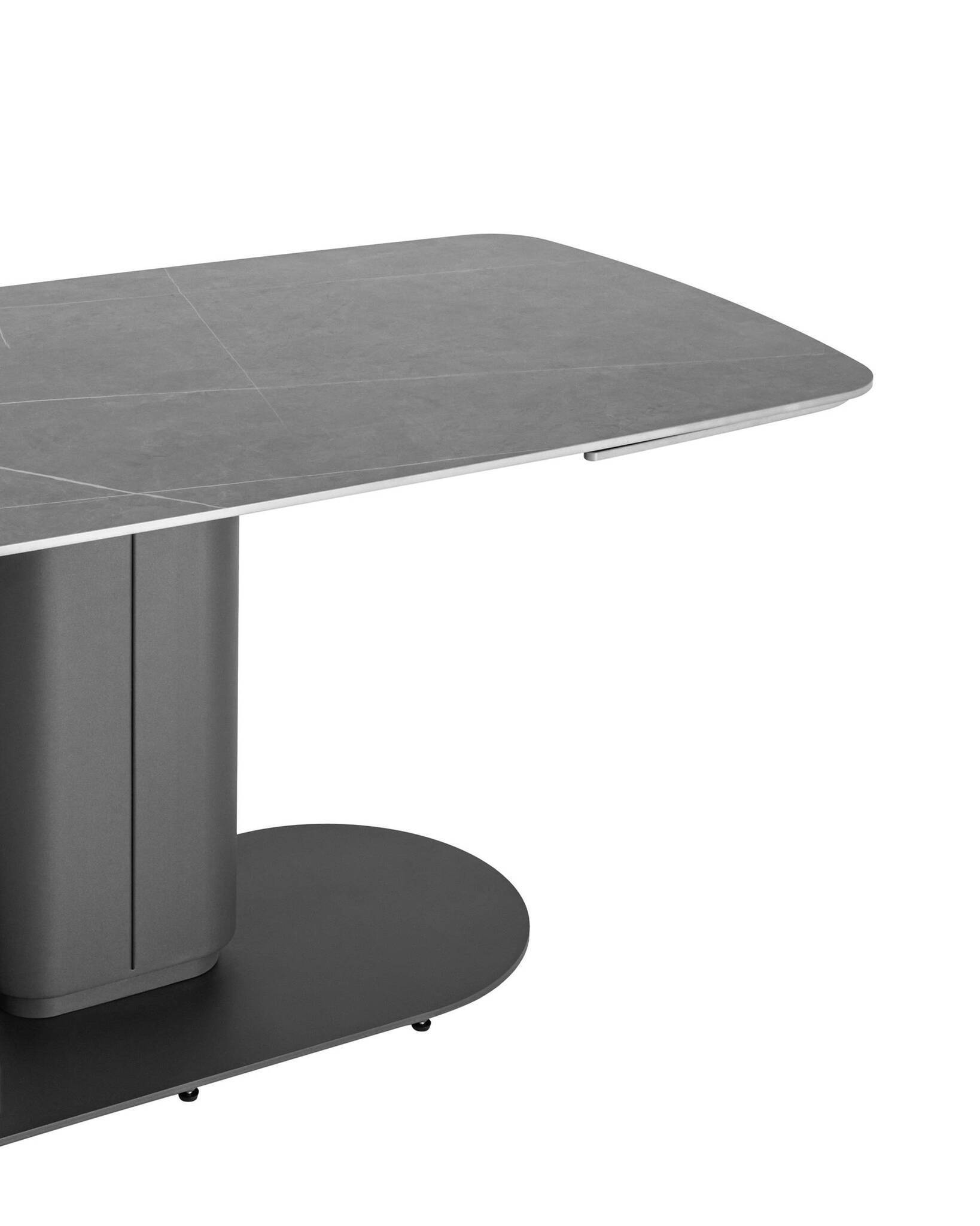 Стол обеденный Глория раскладной 170-250*90 керамика серая Stool Group