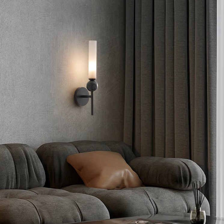 Настенный светильник CYLINDER WALL H38.5 Brass by ImperiumLoft