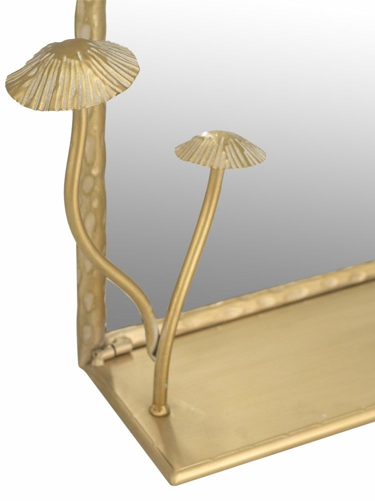 Зеркало настенное с полкой Glasar 49665