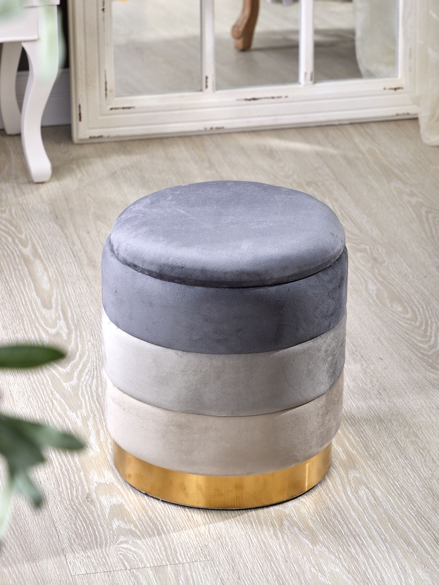 Пуф с крышкой Glasar 49-333M