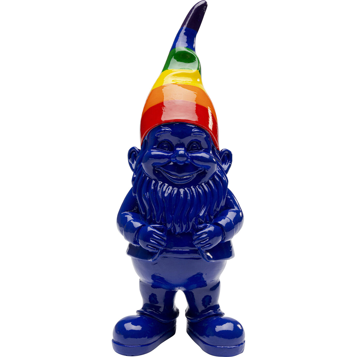 Фигура декоративная Gnome Standing Rainbow Blue 21cm KARE 56641