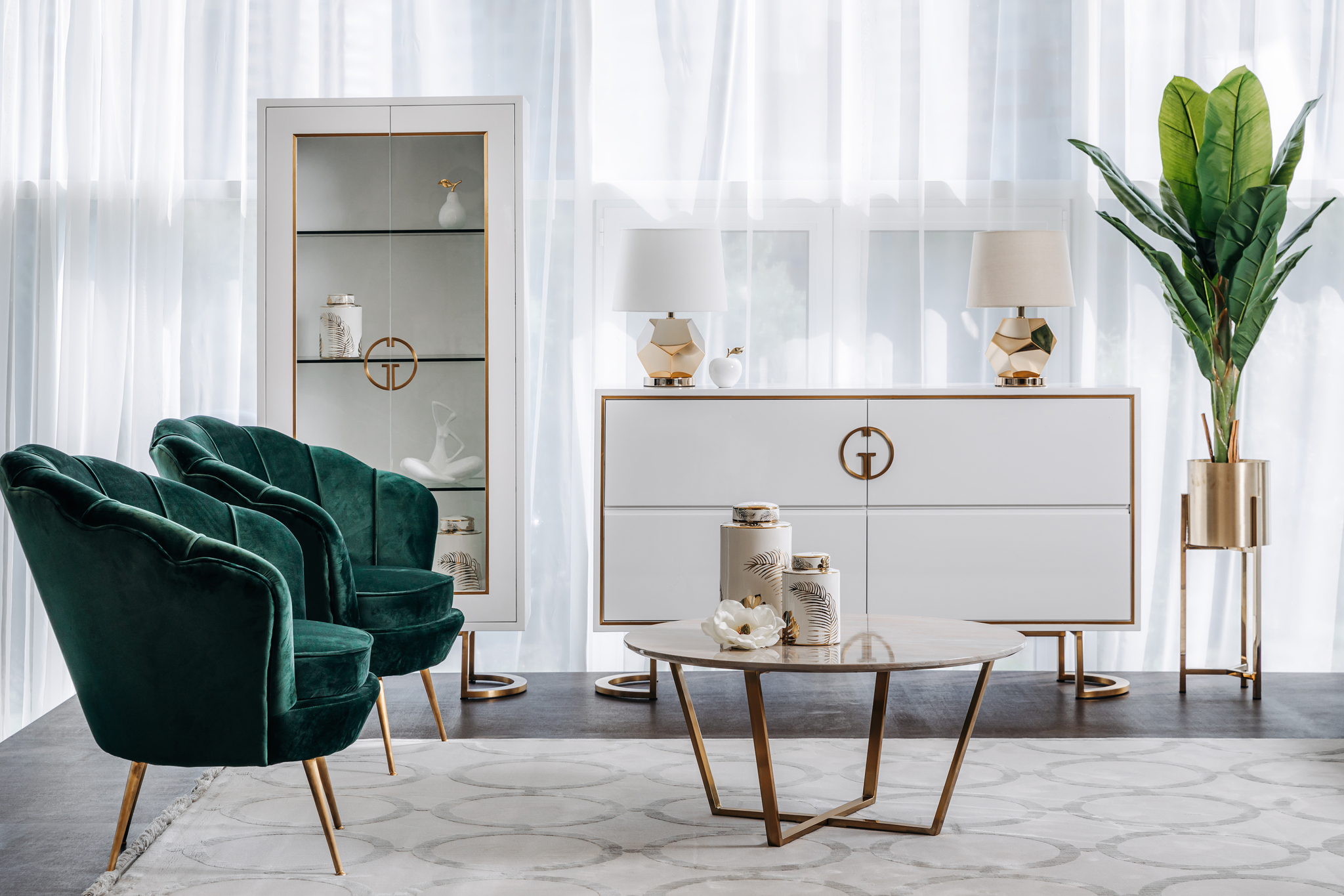 Кашпо металлическое на подставке (золото) Garda Decor 13RXFP3105L-GOLD