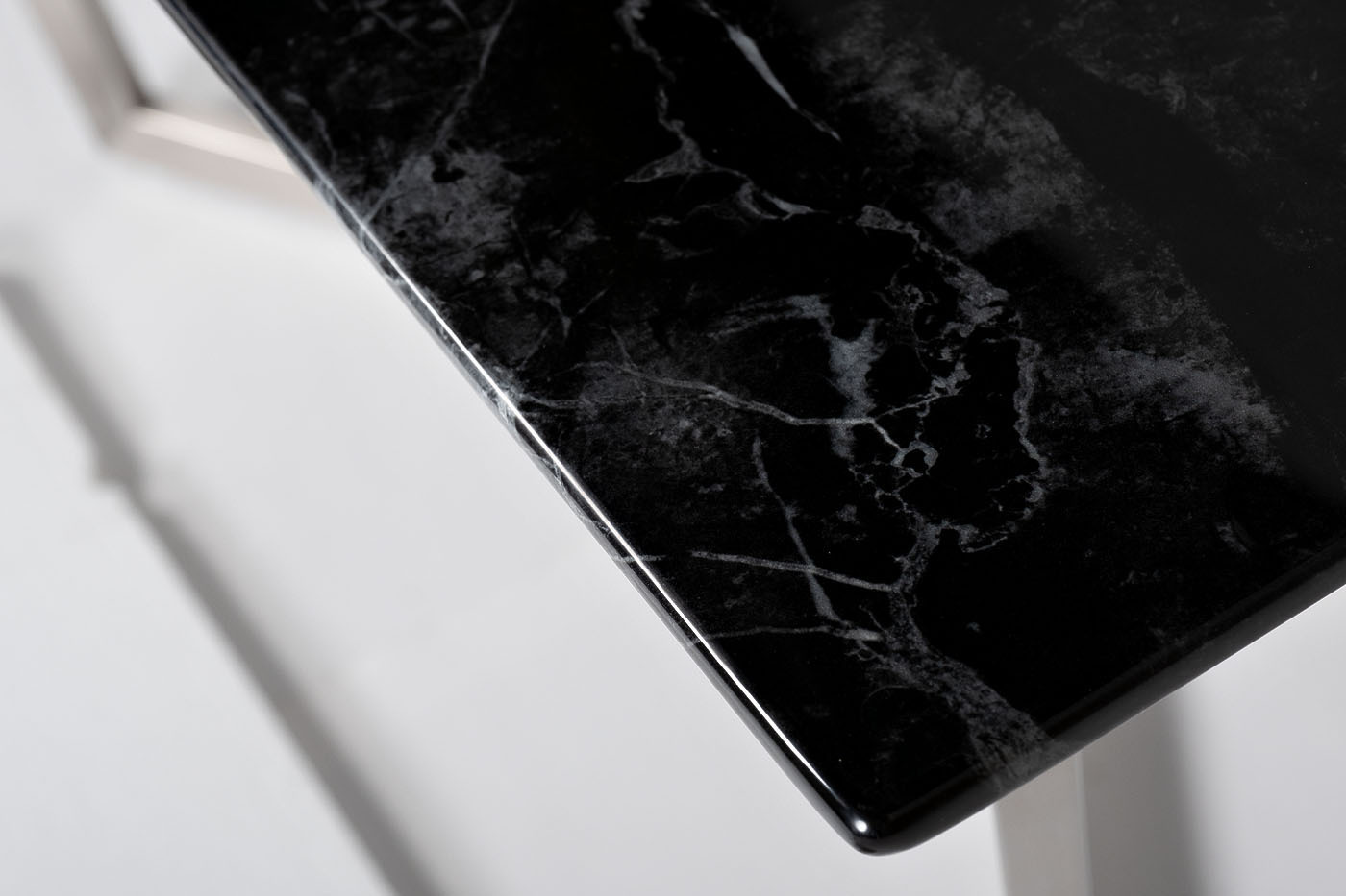 Стол обеденный прямоугольный черный (искусственный мрамор) Garda Decor 33FS-DT19F335-BS