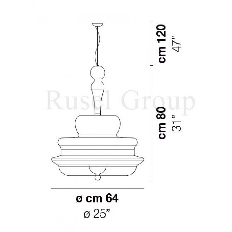 Подвесной светильник Vistosi NOVECENTO SP