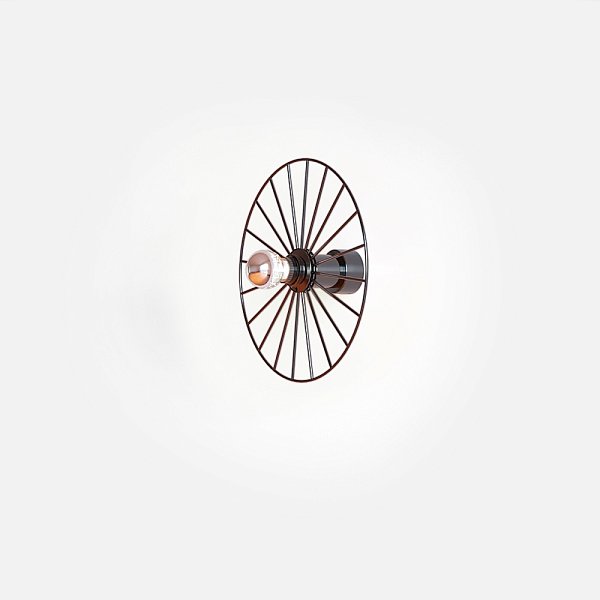 Бра Wheel 30 cm черный + цоколь 5 cm черный Aromas del Campo