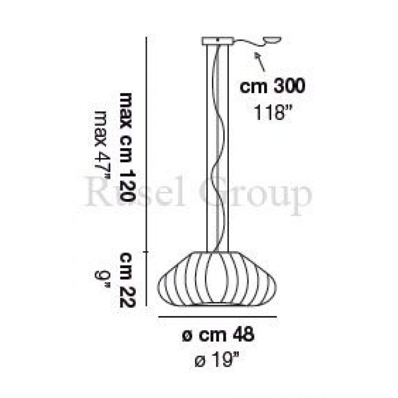 Подвесной светильник Vistosi DIAMANTE SP 50 D1