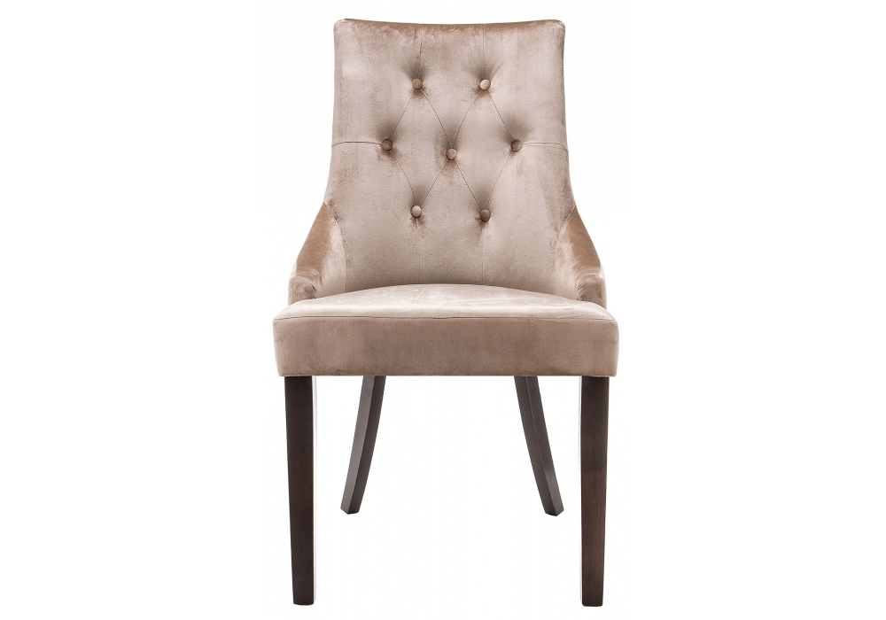 Стул деревянный Woodville Elegance dark walnut / fabric beige 11138