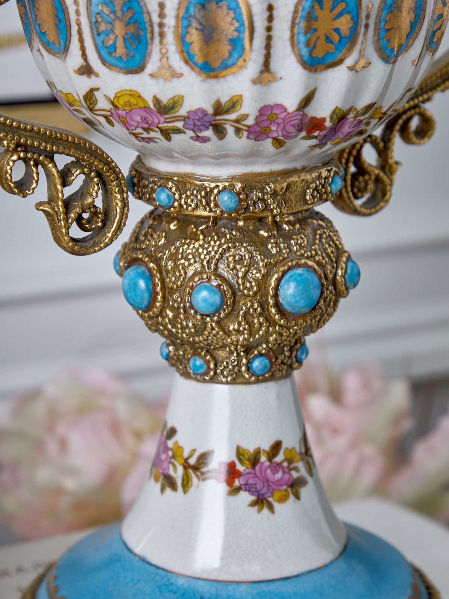 Ваза с ручками Glasar D428C/LD3002