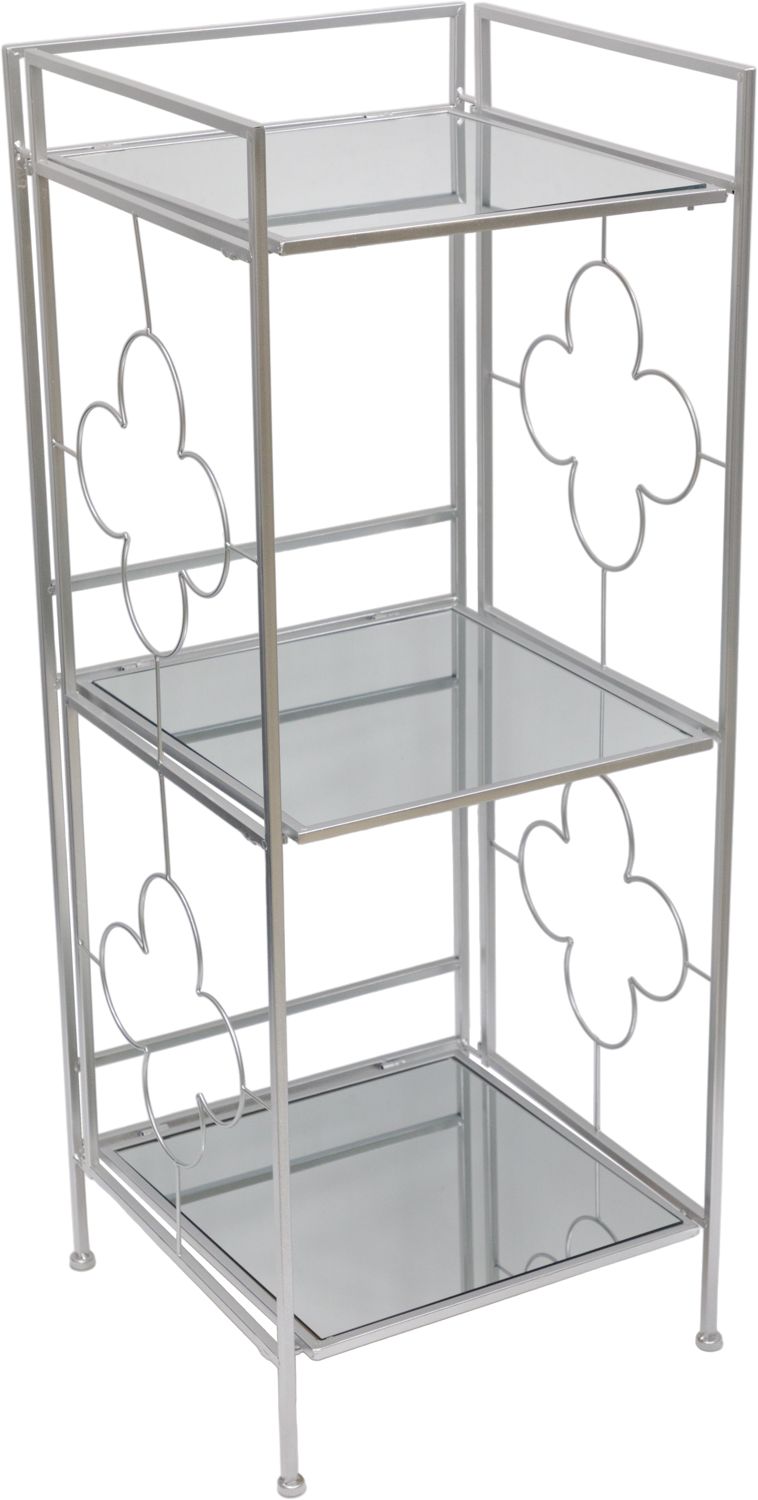 Стеллаж с зеркальными полками Glasar 54-223