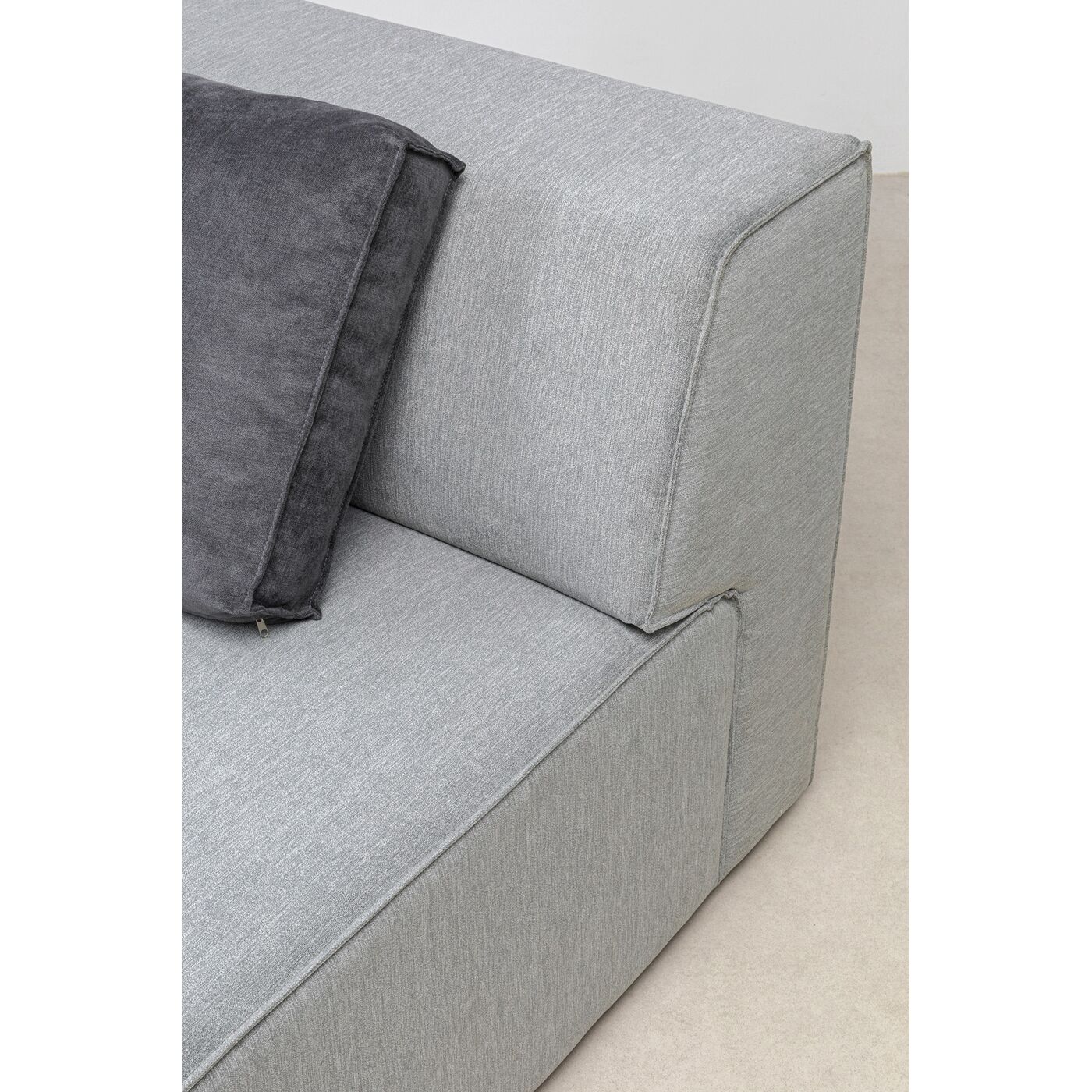 Оттоманка угловая левосторонняя Semi Infinity Elements Grey Left KARE 82400