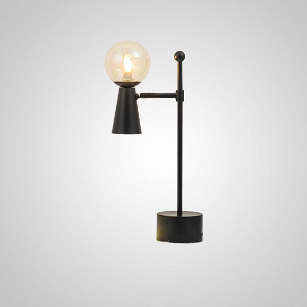Настольная лампа ABELINA TAB Black Amber by ImperiumLoft