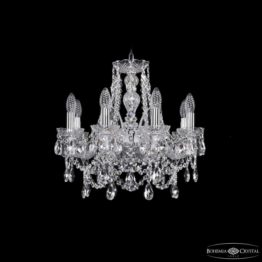 Люстра хрустальная 1411/8/160 Ni