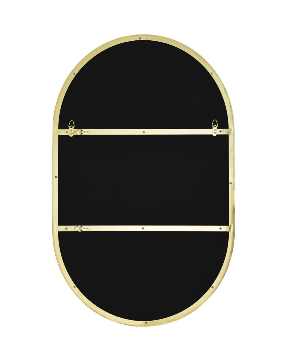 Золотое овальное зеркало Рейли Louvre Home DWM190824PND