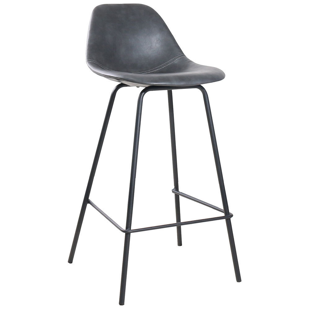 Стул полубарный City серый Bradex Home FR 0453