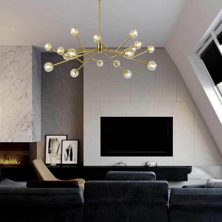 Люстра на штанге ASTRA GOLD D120 by ImperiumLoft