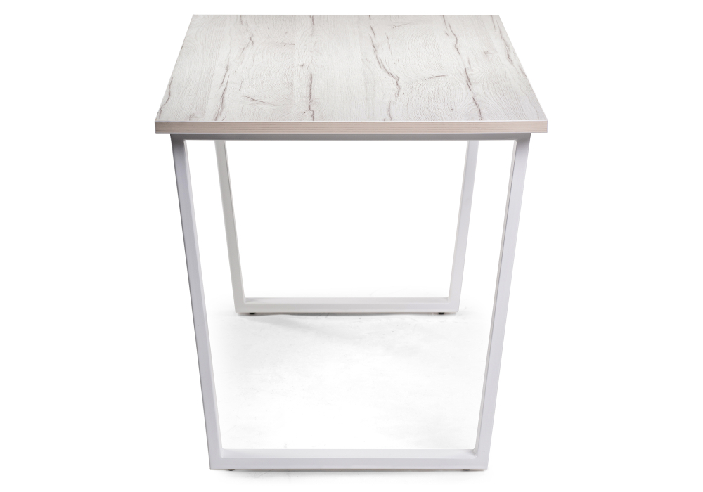 Стол деревянный Woodville Лота Лофт 140 25 мм юта / белый матовый 489664