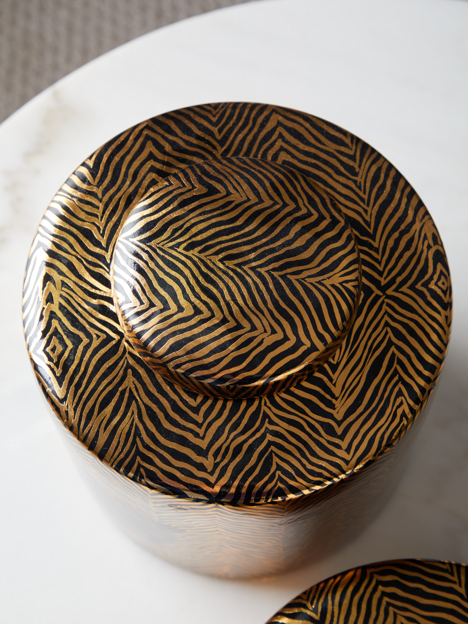 Ваза с крышкой Леопард Glasar 58-005