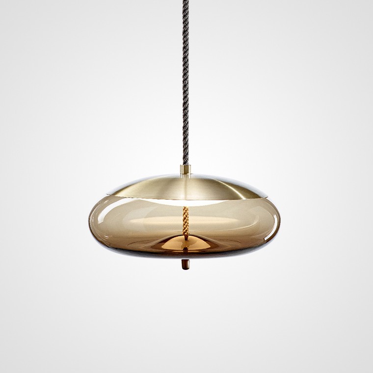 Подвесной светильник WICK D Янтарный by ImperiumLoft