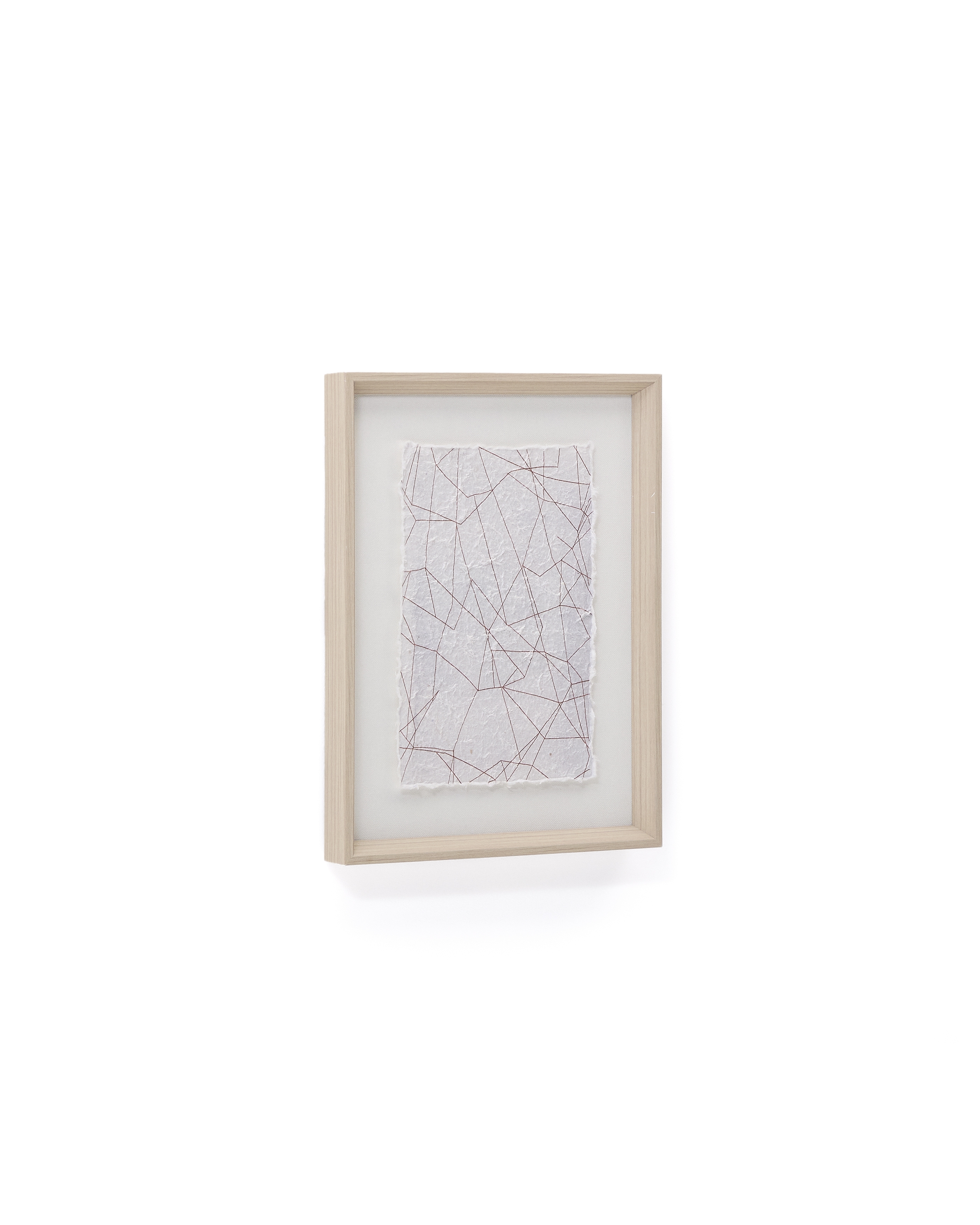 Durkan Абстрактная картина на переработанной бумаге белая 30 x 40 см La Forma (ex Julia Grup)