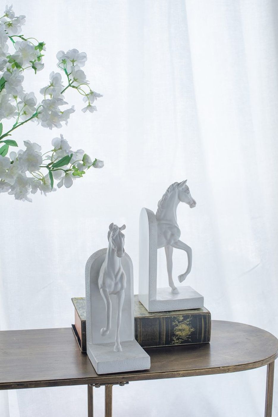Держатель для книг Лошадь, Glasar 73642-WHIT