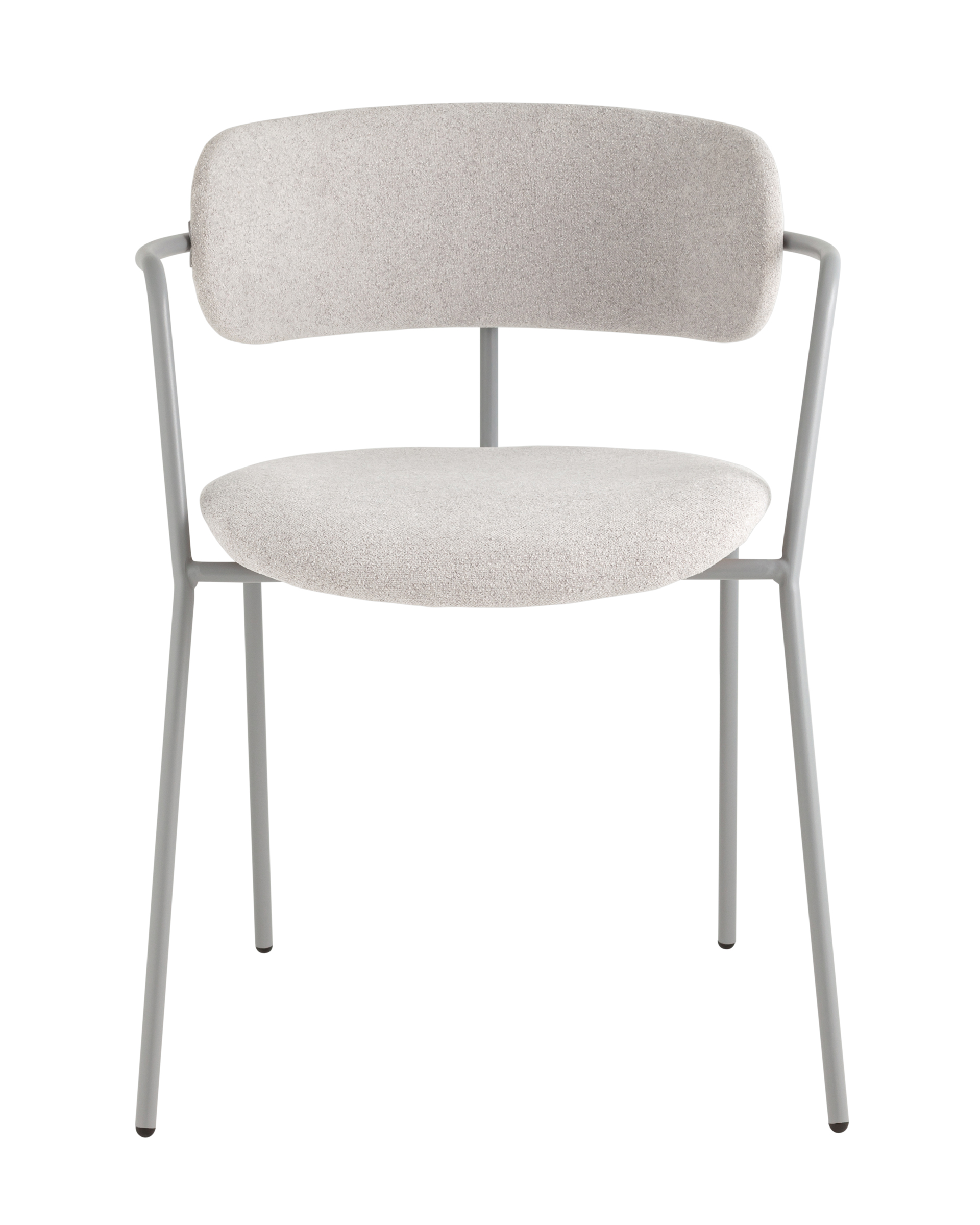 Стул Дженни букле светло-серый каркас серый муар Stool Group