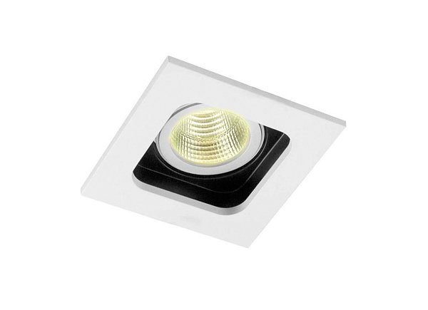 Поворотныйстраиваемый светильник под сменную лампу Donolux DL18614/01WW-SQ White/Black
