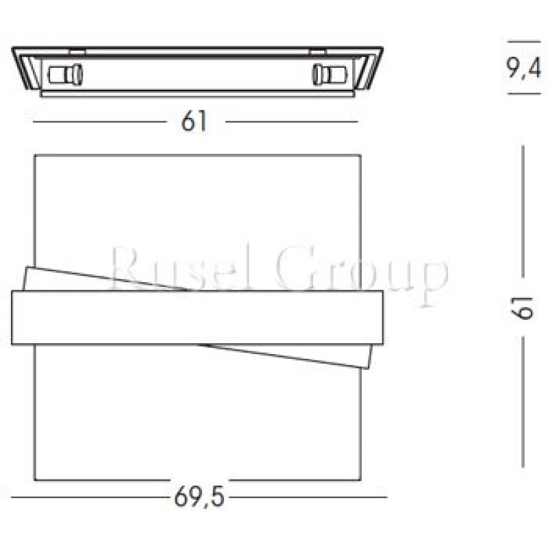 Потолочный светильник Linea Light ZIG ZAG 7292