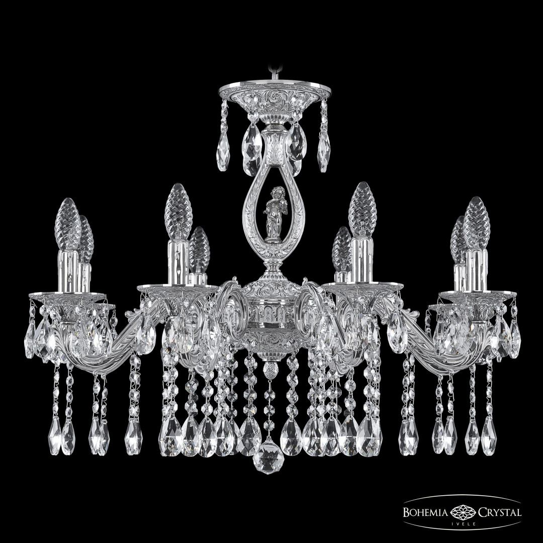 Люстра бронзовая с хрусталём 71402/8/210 A NW FA4S