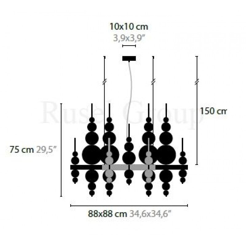 Подвесной светильник ILFARI TEARS FROM MOON H20+9