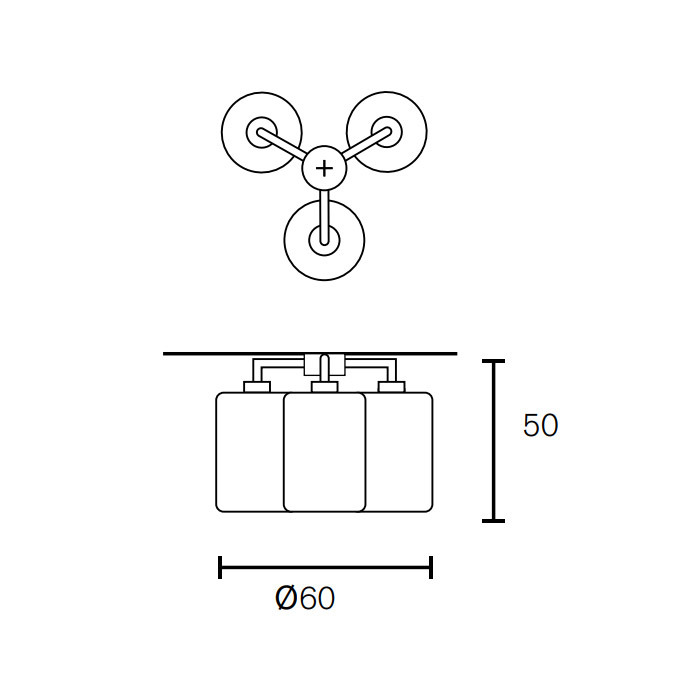 Потолочный светильник Brand Van Egmond Louise 3 Bur.Brass