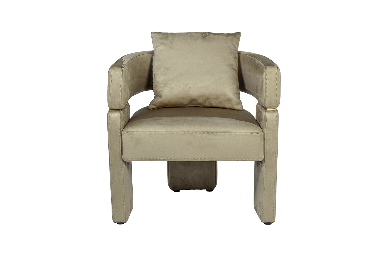 Кресло велюровое оливковое Garda Decor 58DB-20089