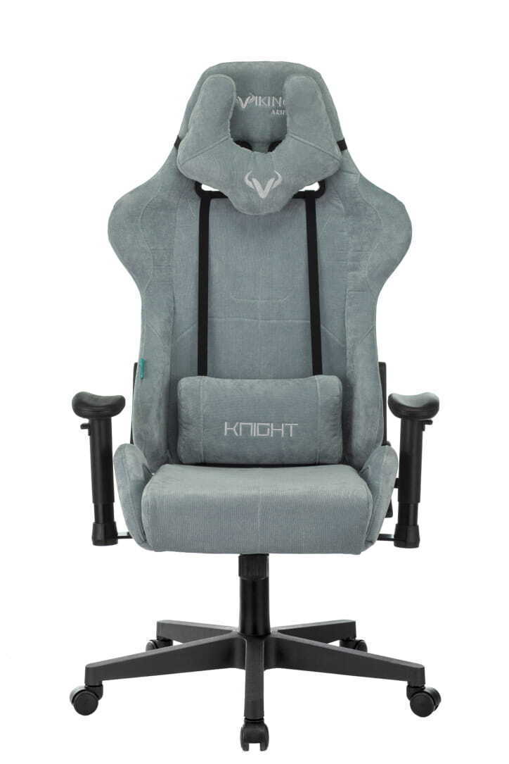 Кресло игровое Бюрократ VIKING KNIGHT LT28 FABRIC серо-голубой Stool Group