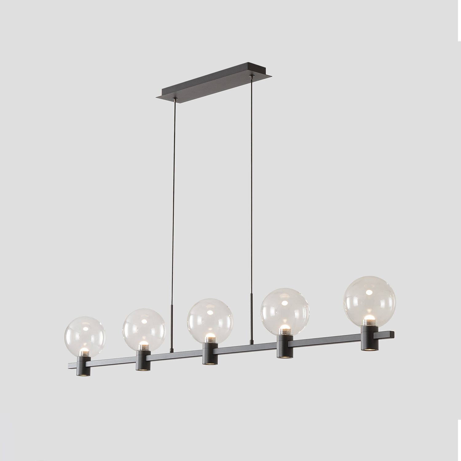 Светильник подвесной Crystal Lux DUET SP35W LED BLACK
