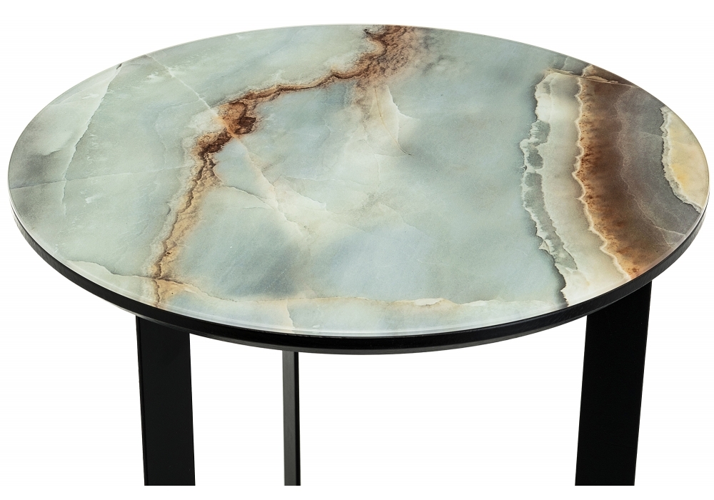 Журнальный стол Woodville Роб D-450 мрамор голубой 462094