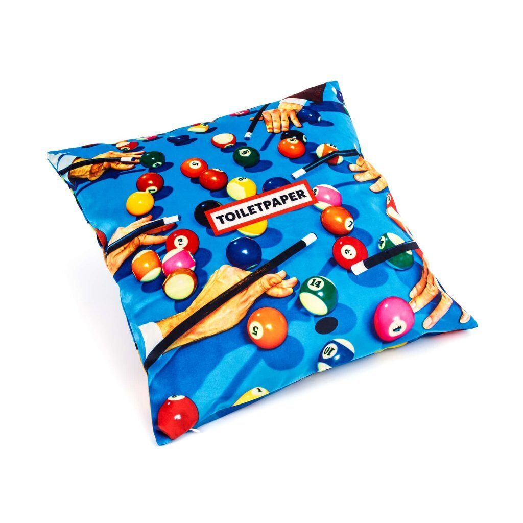 Подушка Seletti Toiletpaper Snooker 02302