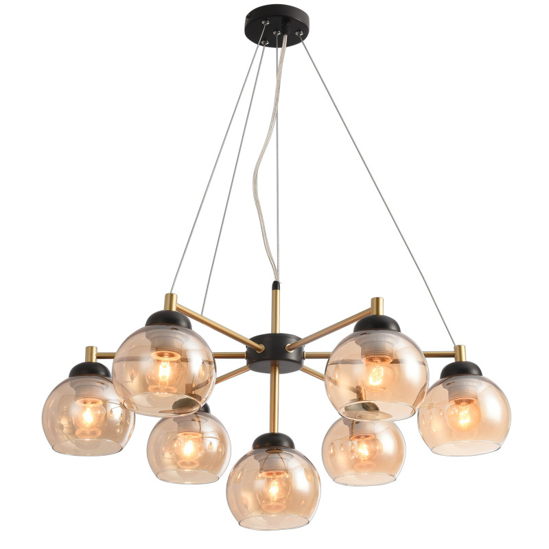 Подвесная люстра Natali Kovaltseva STUTTGART 91006/7C GOLD BLACK