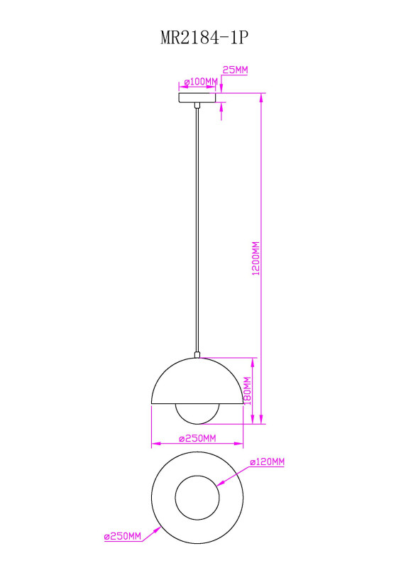 Потолочный детский светильник MyFar MR2184-1P