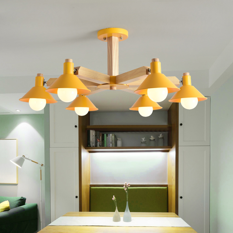 Люстра на штанге HORN B D94 Yellow by ImperiumLoft