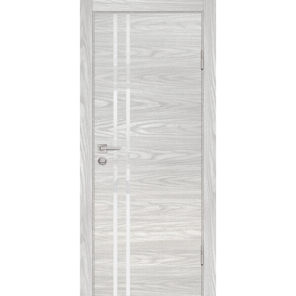 Межкомнатная дверь Graf P-11 белоснежный лакобель Дуб скай бежевый (2000 х 600)