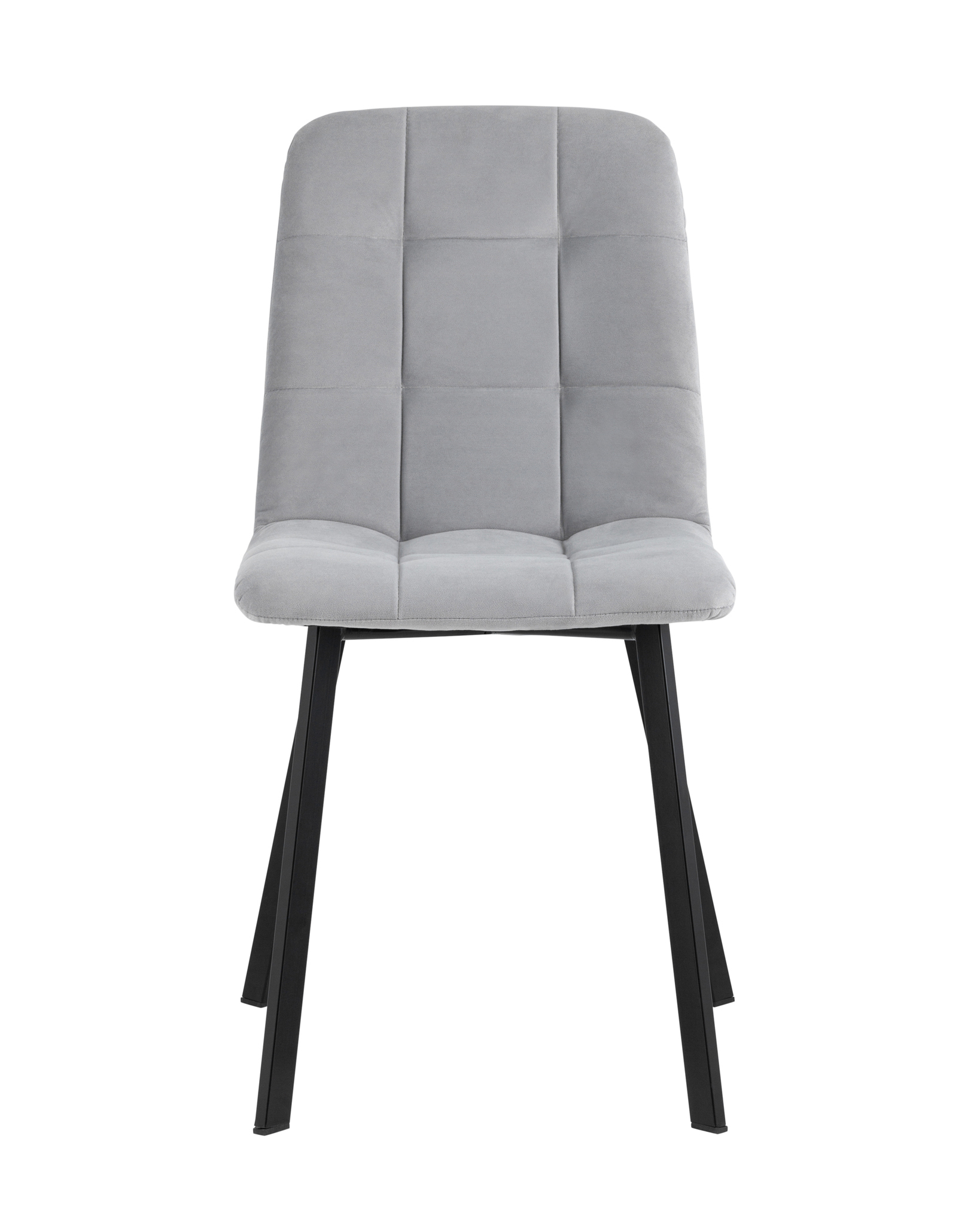 Стул Oliver Square велюр светло-серый Stool Group